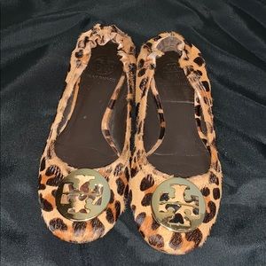 Tory Burch Classic Reva LEOPARD-Print Calf Hair